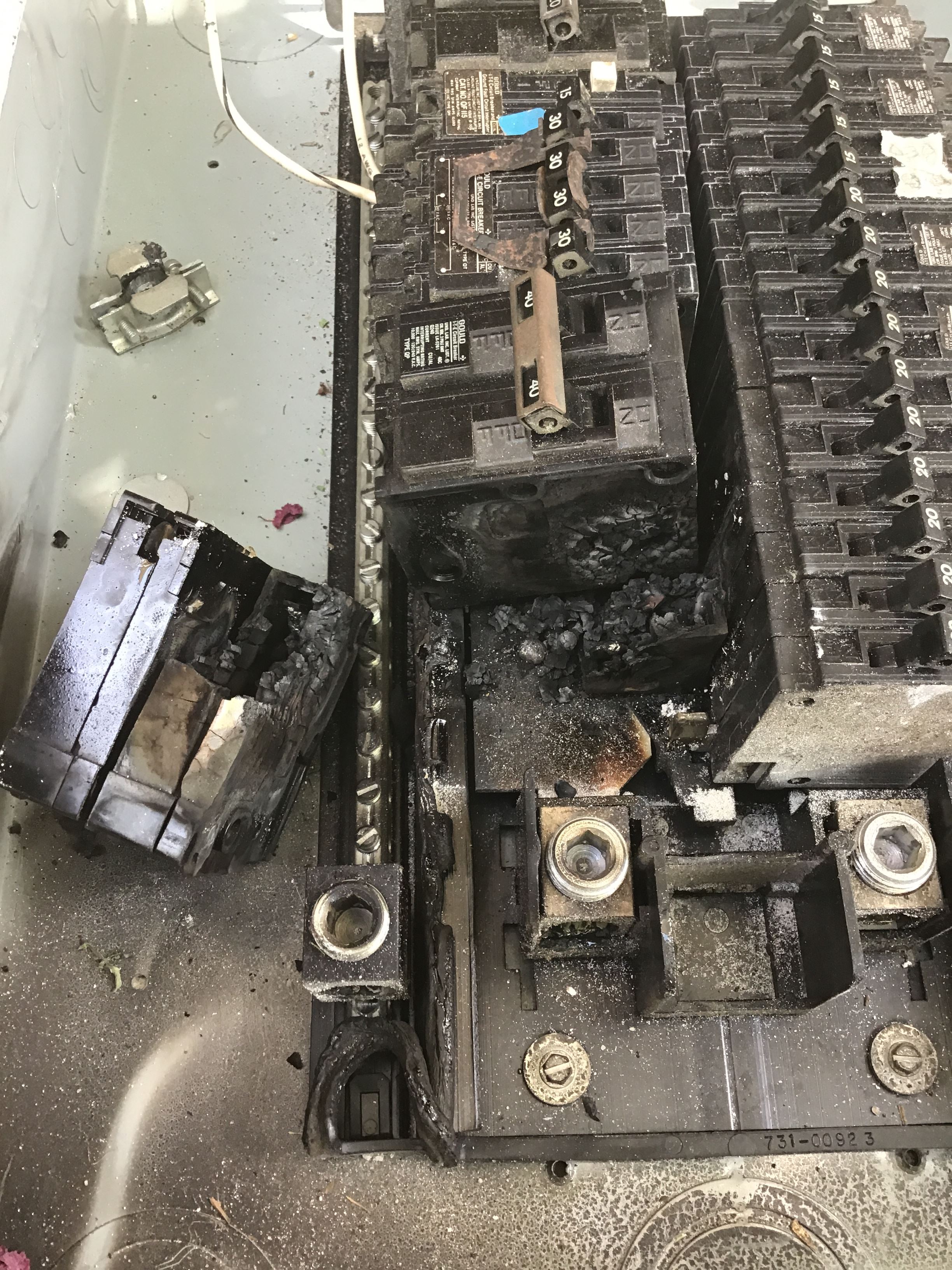 Burnt Switchboard Photo